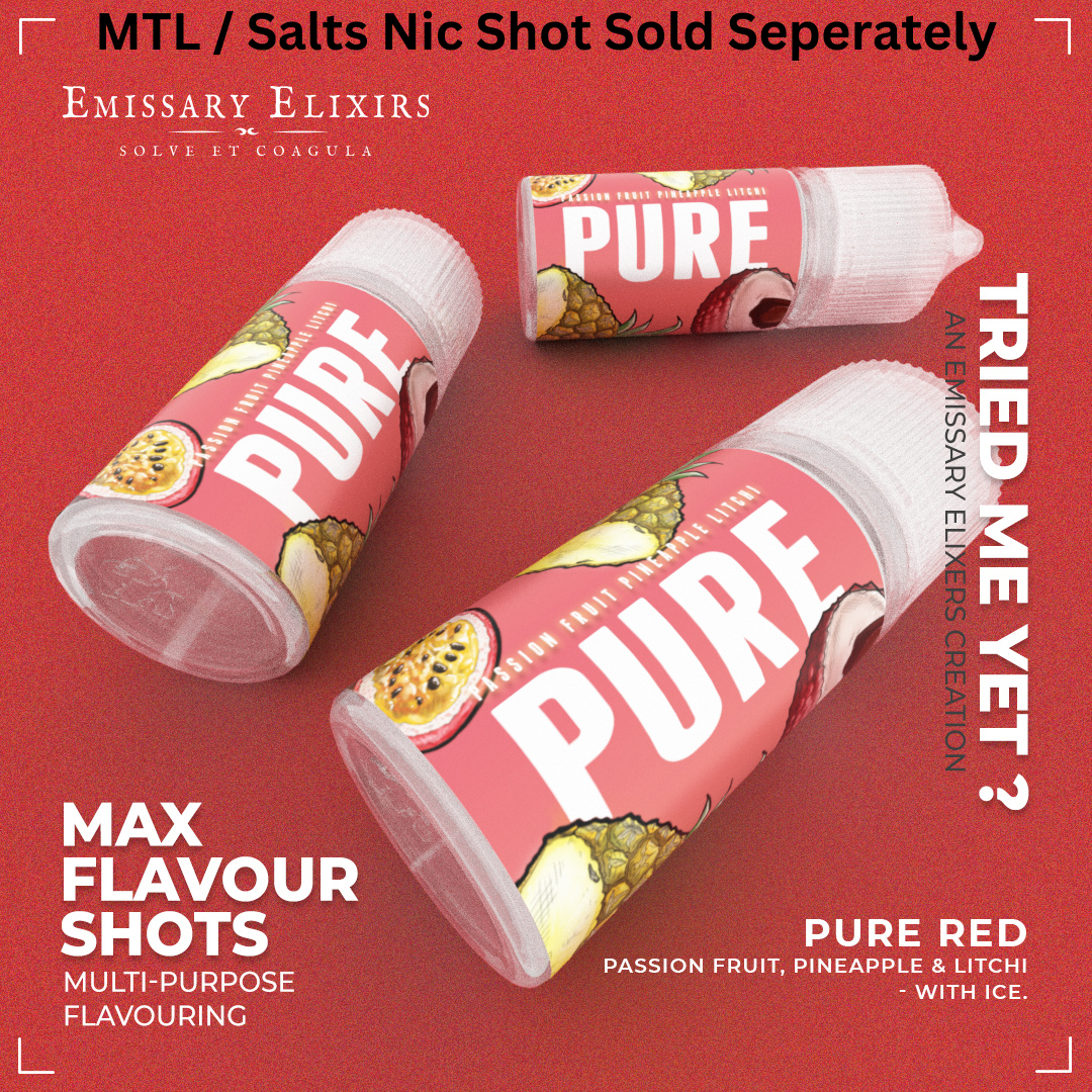 Emissary Elixirs - Pure Red MTL / Salts Shot 30ml