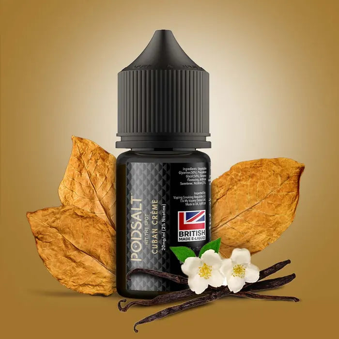 POD SALT CUBAN CRÈME 30ML/50MG NICOTINE SALT E-LIQUID