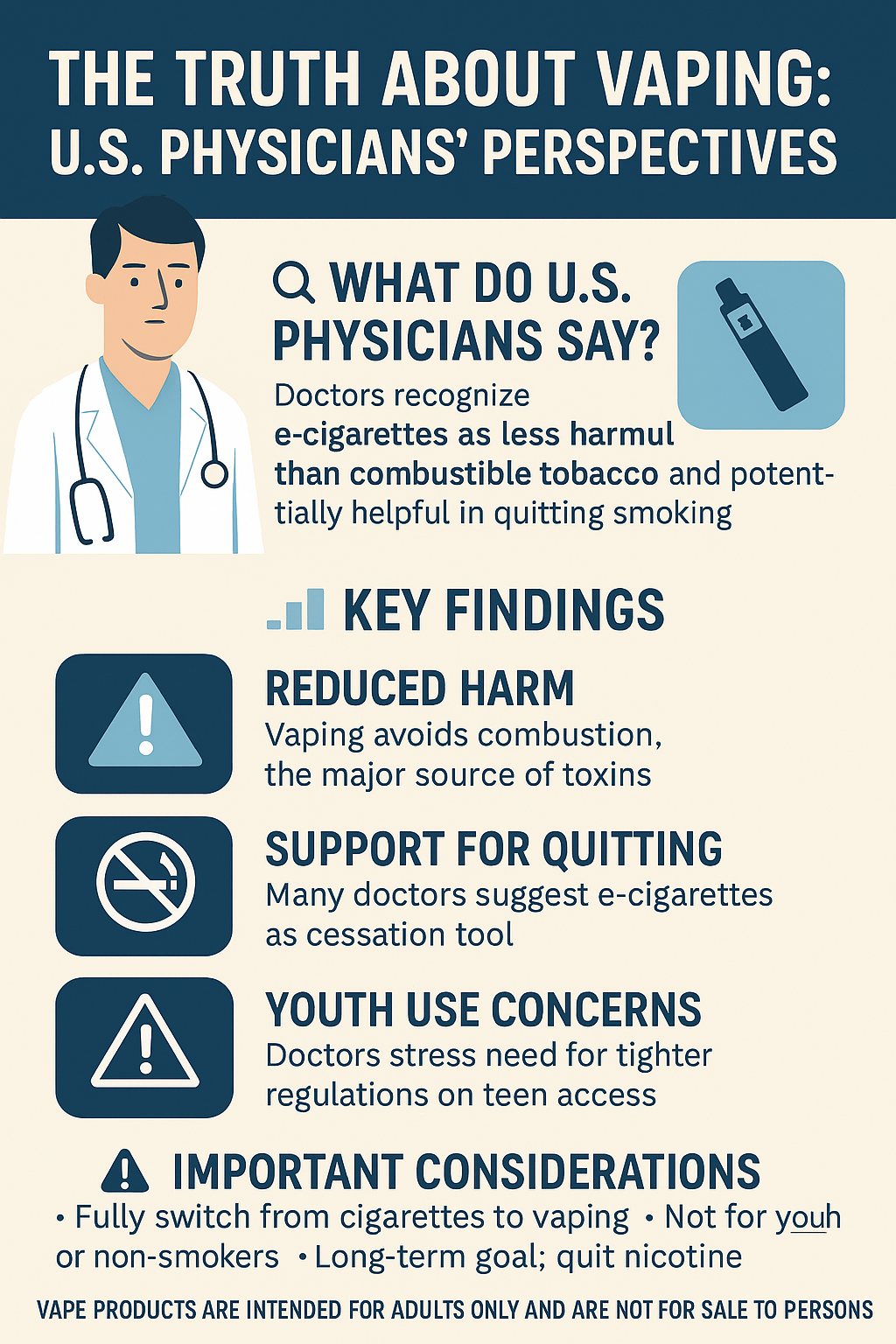 U.S. Doctors' Views on Vaping for Smoking Cessation | Harm Reduction ...