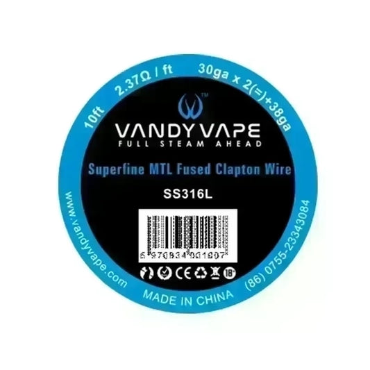 VandyVape Superfine MTL Fused Clapton Ni80 Wire