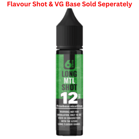 6Zero MTL / Salts Nicotine Shot 20ml